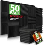 50 Pack Acoustic Foam Panels,2"X 12