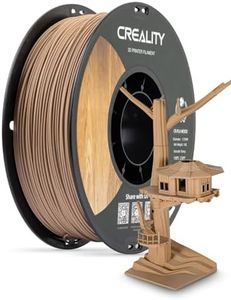 Creality Wood Filament PLA, 3D Printer Filament 1.75 mm, Smooth Silk Texture, Toughness, 1kg(2.2lbs)/Spool Printing Filament, for All FDM Printers (Wood)