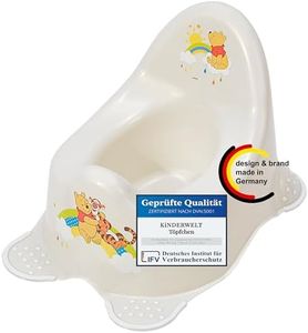 Perl Premium Pots Disney Winnie L'Ourson pour Bébés et Enfants Stable Babytopf avec Fonction Anti-dérapante Perl Blanc avec Unique Grain Individuels Agréable Effet Paillettes