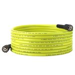 M MINGLE Pressure Washer Hose 25 FT x 1/4'' - Replacement Power Wash Hose with M22 14mm Fittings - 3600 PSI, Green