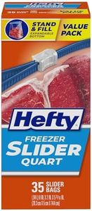 Hefty Slider Freezer Bags (Quart, 35 Count, Pack of 9)