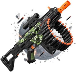 SOFITEN Electric Automatic Toy Gun with Scope Toy Blaster with 30-Dart Rotating Drum and 100 Foam Darts Outdoor Shooting Games Toys Gun Birthday Xmas Gifts for Teen Boys & Girls Adults