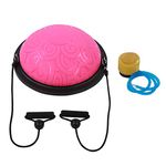 Core Balance Trainer Yoga Half Ball Pilates Cushion Inflatable Balance Board Thicken Explosionproof Fitness Exercise Equipment for Work or Home Gym