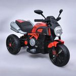 SKYA STAR 3 Wheel Indian Bike Rechargeable Battery Operated Ride On Bike for Kids,1 to 6 Years, Red