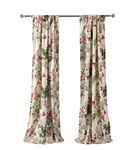 Greenland Home Polyester Microfiber Butterflies Curtain Panel (84-inch, Multicolour)