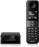 Philips D4701B DECT Cordless phone with 16 hours talktime, 4.6cm display and hands-free talking