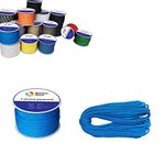 Paracord 7-Strand 550lb Strength 4mm utility rope 30m Reel Light Blue