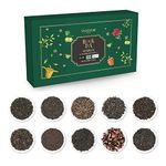 VAHDAM, Assorted Black Tea Loose Leaf Tea Sampler (10 Flavors, 50 Servings) Gluten Free, Non GMO - Coffee Replacement | Tea Variety Pack, Gifts For Him/Her | Gifts for Women & Men, Tea Set