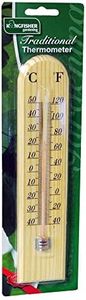 Kingfisher Traditional Wooden Thermometer