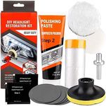 belupai Car Headlight Restoration Kit, DIY Headlamp Brightener Car Care Repair kit, Headlight Polishing Restorer, Suitable For Cars Bikes Motorcycles