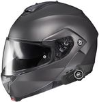 HJC C-91 Modular Bluetooth Helmet with 3 Person Intercom SEMI Flat Titanium Medium