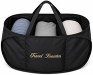 Travel Fanatics Collapsible Laundry Basket with Upgraded 420D Nylon - Foldable Laundry Basket Organizer with 3 Interchangeable Sections