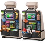 Baby Uma Car Back Seat Organiser for Kids — 2 Pack | Rear Seat Organiser with Tablet Holder & Multiple Pockets | Kids Car Seat Organiser | Car Travel Accessories | Backseat Car Organizer for Children