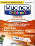 Mucinex Children's Chest Congestion Expectorant and Cough Suppressant Mini-Melts, Orange Cream, 12 Count (Packaging May Vary)