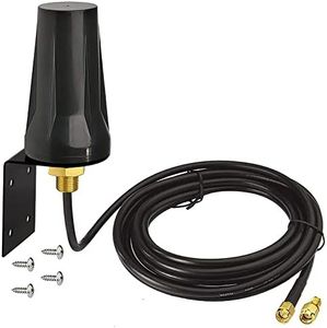 Bingfu 4G LTE Cellular Antenna Outdoor 5dBi SMA Male Antennas- 10ft Low Loss 195 Coaxial Cable Compatible with Spypoint Link Micro Covert Spartan Stealth Cam Tactacam Muddy Trail Camera Router Gateway