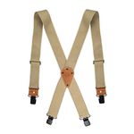 Dickies Men's Industrial Strength Suspenders, Khaki, One Size