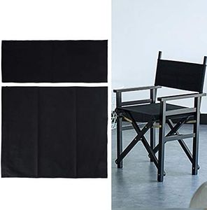 1 Set Director Chair Canvas, for 16'' Directors Chairs Director Chair Replacement Canvas（4 Colors Available） (Black)