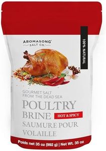 Aromasong Turkey Brine, Hot & Spicy, For Wet & Dry Brining, 2 Lb. 100% Natural, Gourmet Sea Salt Poultry Seasoning, for Roasting, Grilling, & Smoking for Brisket, Chicken, Pork & Beef.