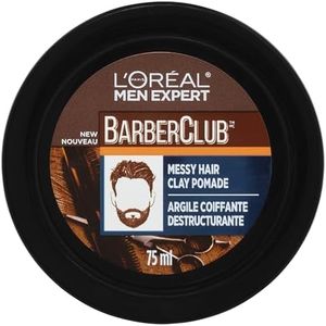 L'Oreal Paris Men Expert Men expert barberclub Messy Hair Clay Pomade, 75 Milliliters (ZAU06916)