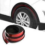 XmuxHai 1.5In(3.8CM)*20FT Car Wheel Eyebrow Arch Trim Lips Strip Fender Flare Protector Universal Rubber Wheel Eyebrow Protector for Car and Truck Fender Flare Edge Trim