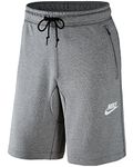 Nike Men's AV15 Fleece Sweat Shorts - Dark Grey Heather/Black, Large