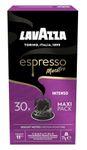 Lavazza, Espresso Maestro Intenso, 30 Aluminium Capsules Compatible with Nespresso Original Machines, Wood, Spice, & Cocoa Notes, Arabica & Robusta, Intensity 11/13, Medium Roasting, Zero CO2 Impact