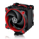 ARCTIC Freezer 34 eSports DUO - Tower CPU Cooler with BioniX P-Series case fan in push-pull, 120 mm PWM fan, for Intel and AMD, LGA1851 & LGA1700 compatible - Red