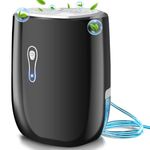 Dehumidifier for Home,Letingoo Small Auto Shut off Dehumidifier with Drain Hose, Portable Ultra Quiet Mini Dehumidifier for Bathroom, Bedroom, Garage, Closet,RV -Black