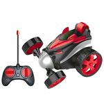 KEENBEY Remote Control Car RC Stunt Vehicle 360 Degree Rotating Rolling Radio Control Electric Race Car, Boys Toys Kids (Red)