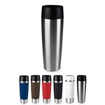 Emsa 515614 Travel Mug Large insulated drinking cup with Quick Press closure, 0.5 litres, stainless steel