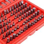 Screwdriver Bit, Premium Chrome-Vanadium Steel Assorted Screwdriver Bit Set Hand Tools Screw Driver Bits Drill with Box 100pcs/Set(Packing Size: 7.36 x 5.03 x 1.41inch)