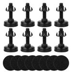 Adjustable Furniture Leveling Feet, Adjustable Leg Levelers for Cabinets Sofa Tables Chairs Raiser, Heavy Duty Height Adjuster Furniture Leveler Foot with T- Nut Kit 3/8”-16 Thread (8 Pack)