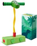 Playbees T-Rex Foam Pogo Stick - Jumper for Kids 3-7 Years, Coolest Toys for 5 Year Old Boy, Dinosaur Themed Bungee Pogo Stick - Inside & Outside Fun, Pogo Stick for Kids Age 5 and Up