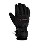 Carhartt Men's WP Waterproof Insulated Glove Cold Weather, Black, Large