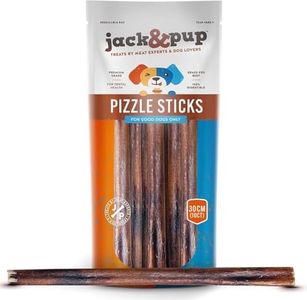 Jack&Pup Bully Sticks 12 Inch, Premium Grade Long Lasting Dog Bully Sticks for Large Dogs Aggressive Chewers - Natural Bully Sticks Odor Free 12" Large Bully Sticks for Medium Dogs (Bully Stick-10 pk)