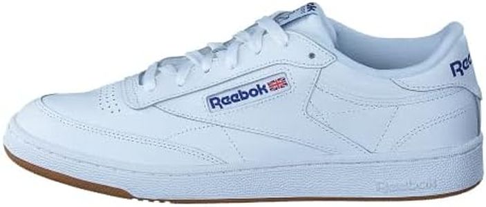 Reebok Men's Club C 85 Trainers, Intense White/Royal-Gum, 11.5 US