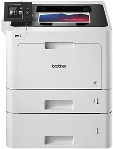 Brother Printer HLL8360CDWT Business Color Laser Printer with Duplex Printing, Wireless Networking and Dual Trays, White