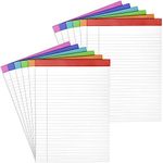 PAPERAGE Legal Pad Bright Rainbow 8.5"x11" 12PK