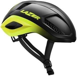 LAZER Vento KinetiCore Road Cycling Helmet, Bicycling Gear for Adults, Men & Women’s Lightweight Cycling Head Gear, Black Flash Yellow, Small