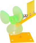 DEWIN DIY Wind Generator Kits, 0.01V-24V Micro Wind Turbine Generator Kit Small DC Motor with Holder Blades DIY Project Kits
