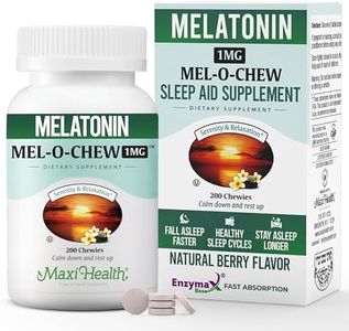 Maxi Health Chewable Sleep Aid Tablets - Natural Supplement for Children and Adults - Helps Fall Asleep Faster and Stay Sleeping Longer (Chewable, 200 Count)
