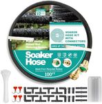 Soaker Hose 100 FT,1/2" Heavy Duty 