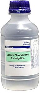 Baxter 0.9% Sodium Chloride for Irrigation Sterile, 500 milliliters