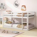 Giantex Twin Low Bunk Bed, Solid Wo