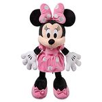 Disney Store Official Minnie Mouse Large Pink Soft Toy, 67cm/26cm, Plush Cuddly Character In Classic Outfit with 3D Bow, Embroidered Details and Soft Feel Finish