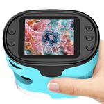 1000X Pocket Microscope for Kids - 4K 2.0" Screen, Digital Mini Scope with Slides Kit, Rechargeable Lab Handheld Portable Microscopes for Kids 4-12 Students Teens