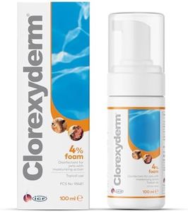 ICF | CLX 4% Foam Mousse | Dry Shampoo for Dogs & Cats | Antibacterial & Antifungal | Dry Itchy Skin Relief | Moisturises, Soothes & Softens Skin & Coat | Easy Alternative to Wet Bathing | 100 ml