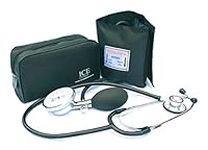 Aneroid Sphygmomanometer - with 1 Adult Cuff and Black Stethoscope - Blood Pressure Monitor Kit