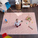 Bubba Bear Baby Play Mat, Floor Foam Playmats for Babies, Foldable Matt Gyms Playmat for Kids & Infants, Large Padded Waterproof Mats for Crawling & Playing, Soft Folding Wipeable (200 x 150 cm, Pink)