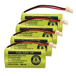 QBLPOWER BT-183342 BT-283342 BT-166342 BT-266342 BT-162342 BT-262342 Battery Compatible with CS6114 CS6419 CS6719 EL52300 CL80111 Cordless Phone(Pack of 4)